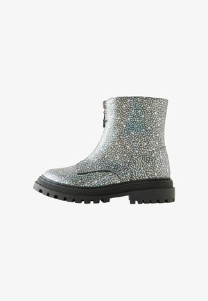 Next, STANDARD FIT-ZIP FRONT - Lage laarzen - silver metallic stars