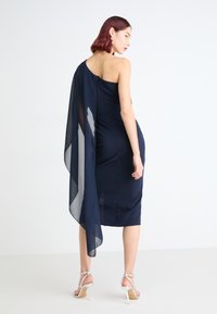 WAL G. ONE SHOULDER MIDI - Kokteiļkleita/ballīšu kleita - navy blue