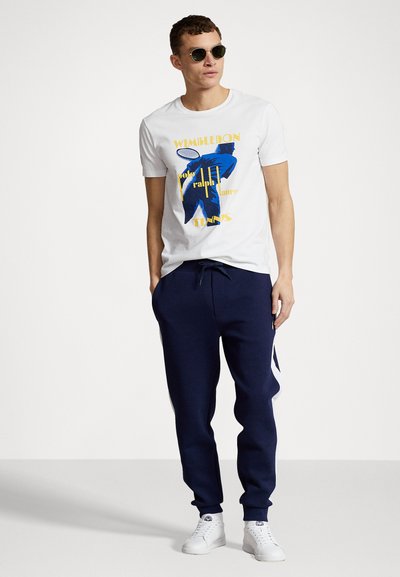 Polo Ralph Lauren TEE SHORT SLEEVE - Potiskana majica - ceramic white