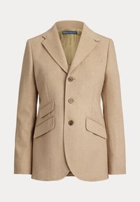 SINGLE BREASTED WOOL HACKING BLAZER - Blazer - taupe