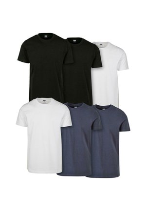 TEE 6-PACK - T-shirts - blk blk wht wht nvy nvy