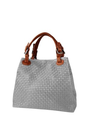 DrachenLeder GEPRÄGTES MUSTER - Handtasche - grau braun