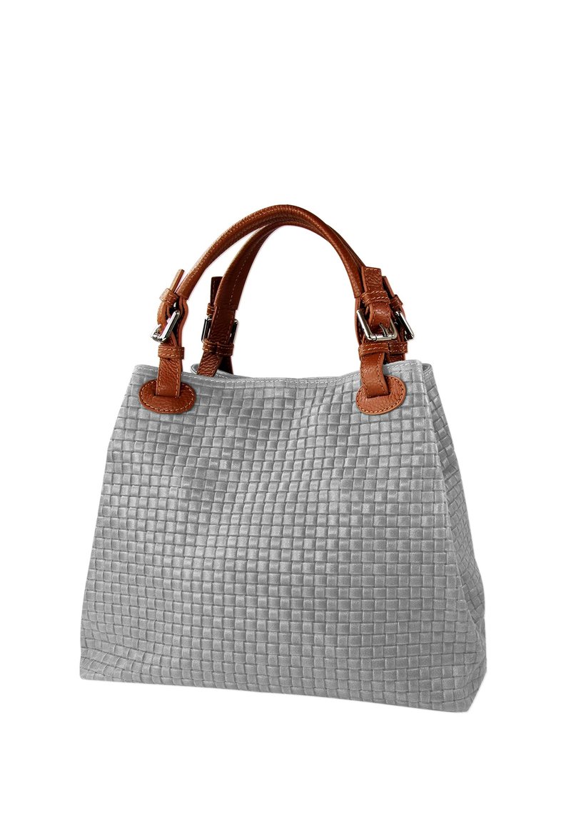 DrachenLeder GEPRÄGTES MUSTER - Sac à main - grau braun