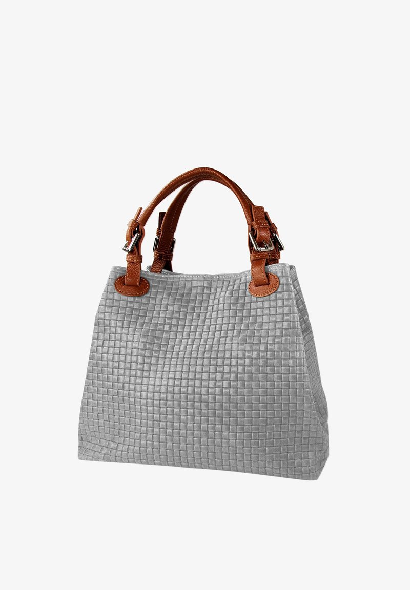 DrachenLeder GEPRÄGTES MUSTER - Sac à main - grau braun