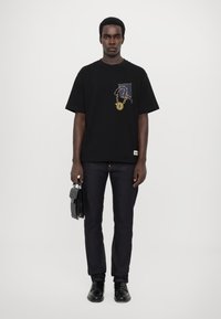 Evisu SEAGULL PRINTED JEANS - Calças de ganga justas - blue denim