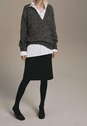 Mango, Pullover - black
