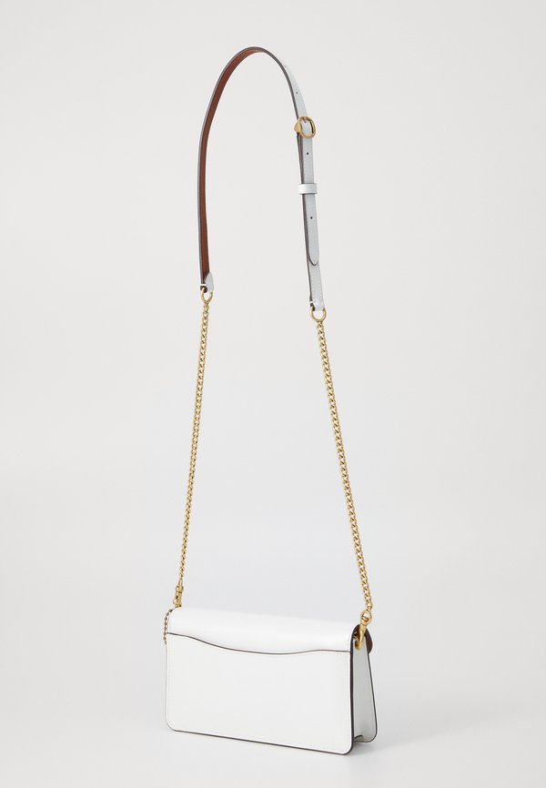 PATENT SIGNATURE TABBY CHAIN - Cross body bag - chalk2