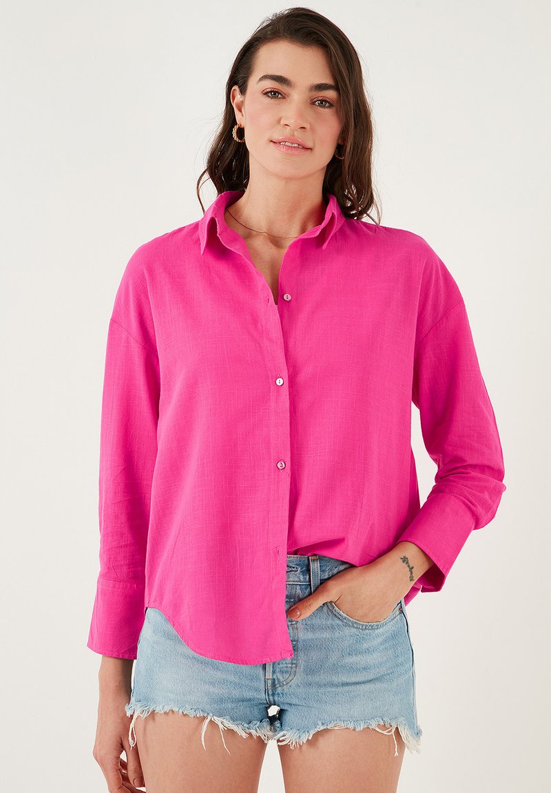 LELA Bluza s gumbima - fuchsia