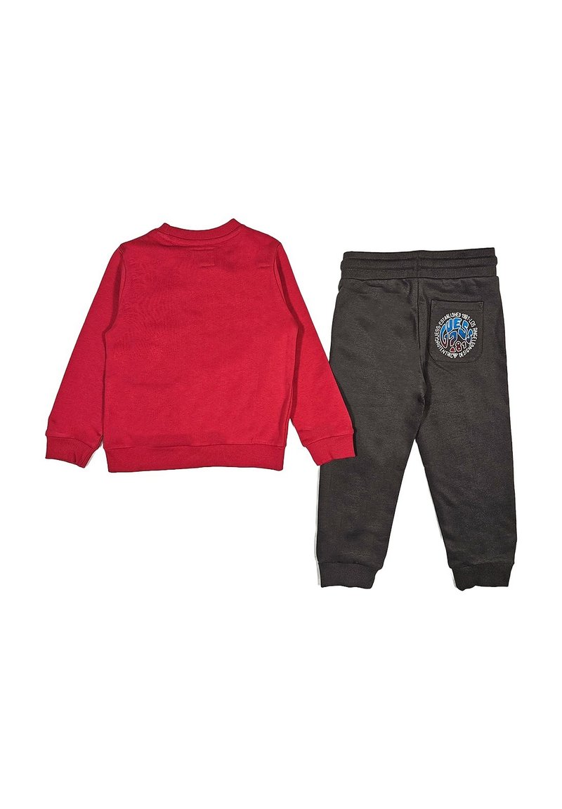 Guess COMPLETO Tuta rosso grigio/rosso