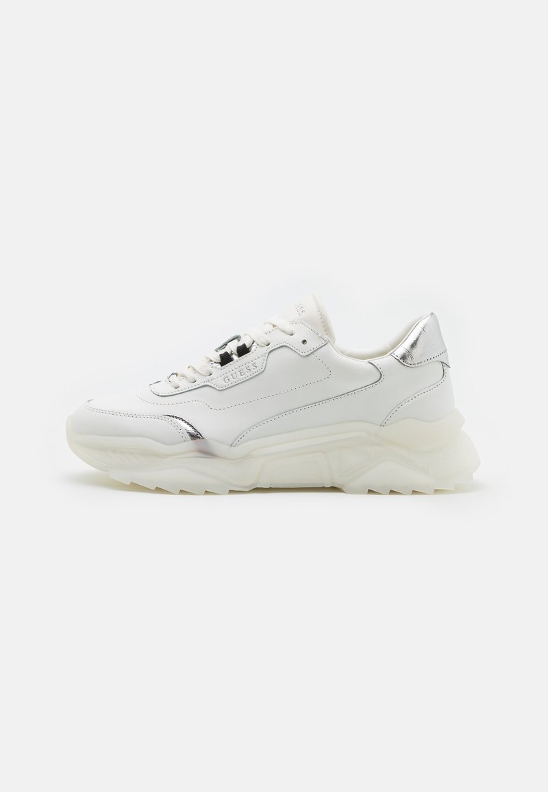 guess silver trainers