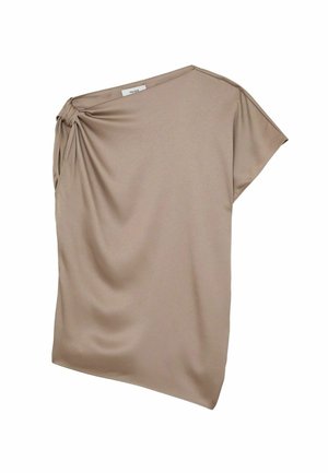 Reiss, REGULAR FIT - KEZIA SATIN DRAPED ONE-SHOULDER TOP . - Débardeur - champagne neutral