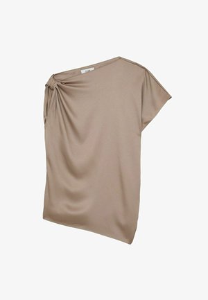 Reiss, REGULAR FIT - KEZIA SATIN DRAPED ONE-SHOULDER TOP . - Débardeur - champagne neutral
