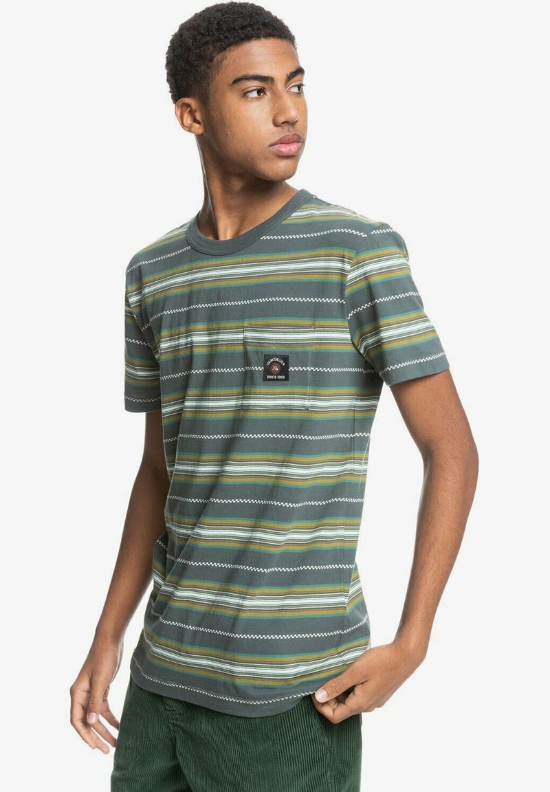 Quiksilver T Shirt Print Urban Chic Guytou Grau Zalando De 