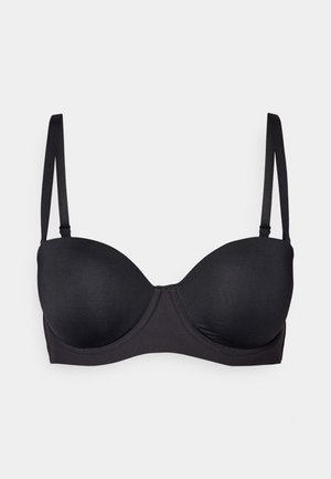 Schiesser BANDEAU MIT SCHALE - UNIQUE MICRO - Állítható / Pánt nélküli melltartó - schwarz