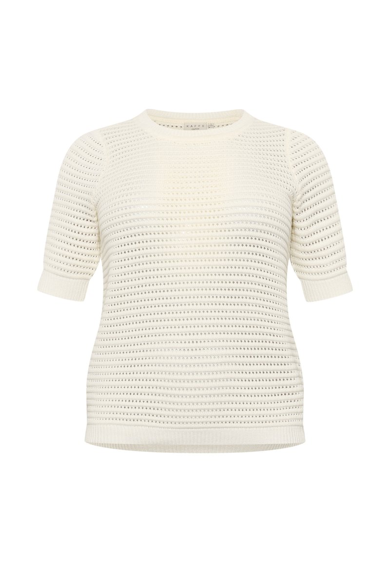 Kaffe Curve T-shirt print beige Kaffe Curve T-shirt print beige