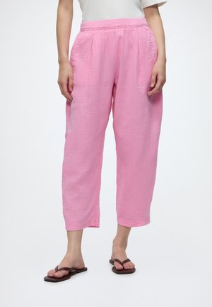 GAP, GAUZE PO BARREL - Παντελόνι - may pink