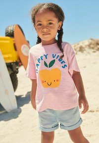 Next SHORT SLEEVEREGULAR FIT - T-shirts print - pink happy vibes