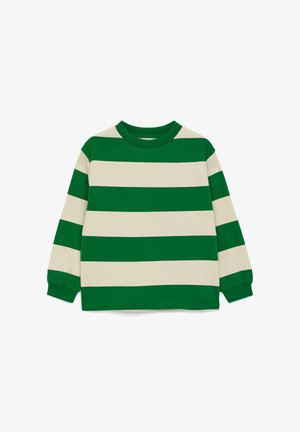 ARKET, UNISEX - Collegepaita - green/off white