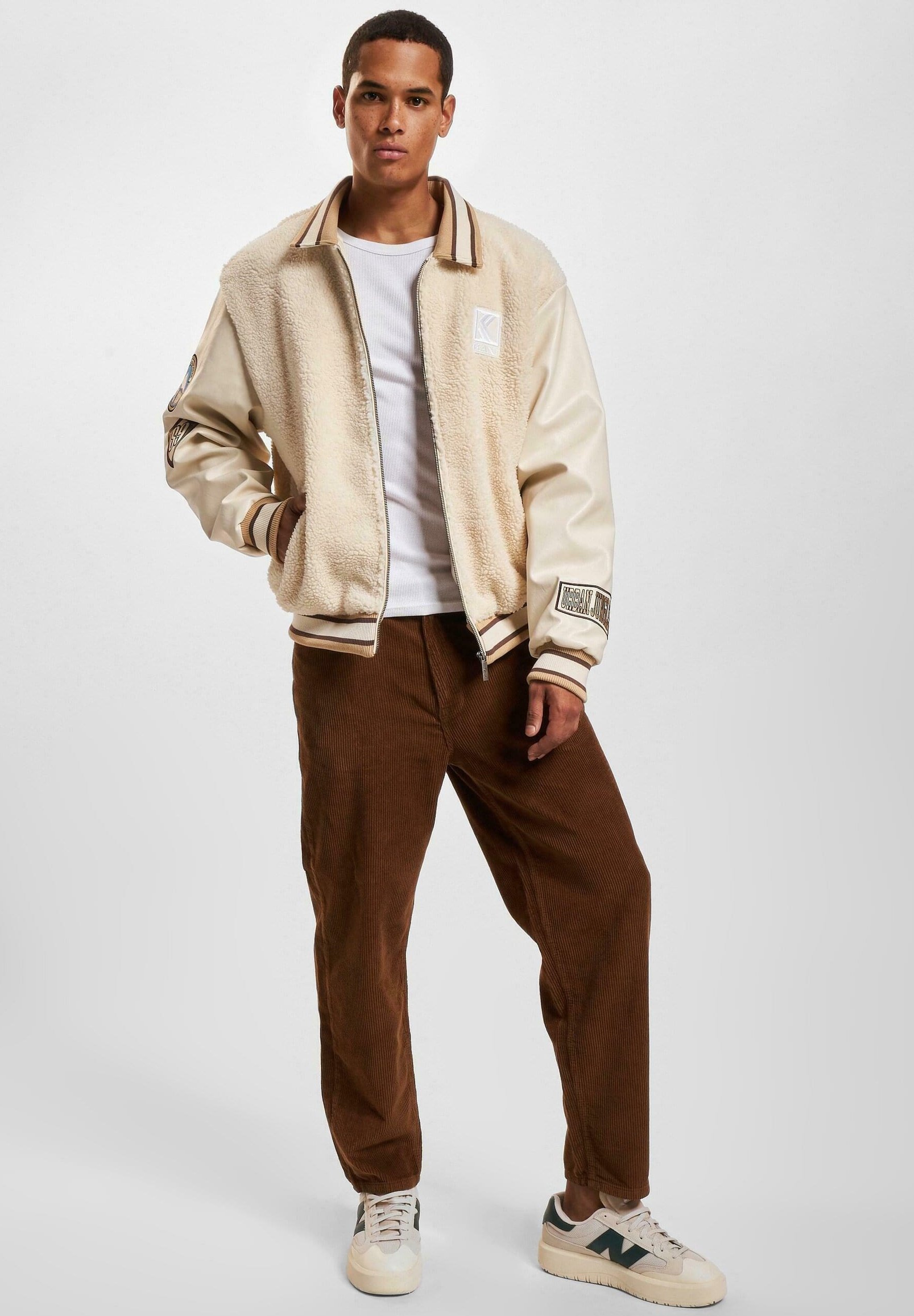 Karl Kani OG TEDDYCOLLEGE - Blouson Bomber - offwhite/écru