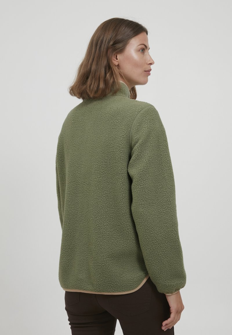 Damen Sweatshirts | Fransa FRFXTIPOL 1 JACKET Fleecejacke oil green/grey denim - IE24936 Damen Sweatshirts | Fransa FRFXTIPOL 1 JACKET Fleecejacke oil green/grey denim - IE24936
