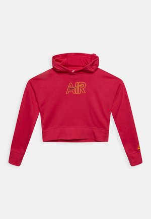 AIR CROP HOODIE - Felpa con cappuccio - rush pink/sangria/dark sulfur