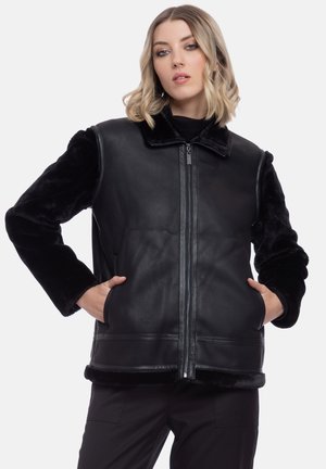 Camomilla Italia GABIN - Kunstlederjacke - nero