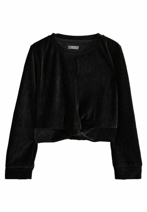 Next, VELOUR - Langærmet T-shirt - black