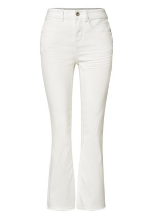 Street One, HIGH WAIST FLARED LEG JEANS IM SLIM FIT - Jean bootcut - off white washed