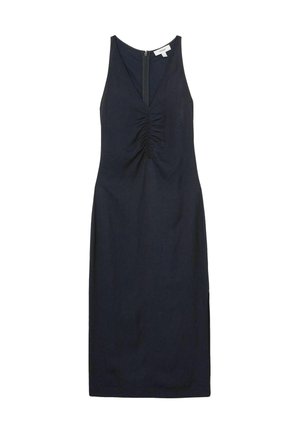 REGULAR FIT - PARI RUCHED SLEEVELESS MIDI  - Denné šaty - navy