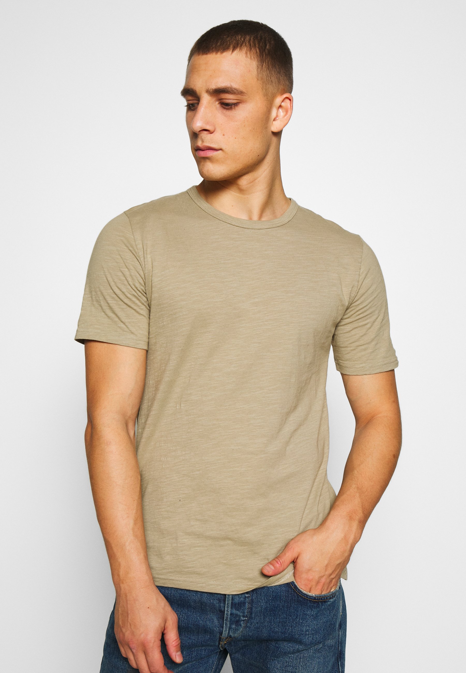 Minimum DELTA - T-shirt basic - seneca rock/Beige - Zalando.nl