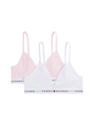 TRIANGLE BRALETTE 2 PACK  - Háromszög melltartó - light pink/white