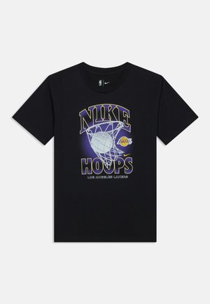 NBA LOS ANGELES LAKERS COURTSIDE UNISEX - T-shirt estampada - black