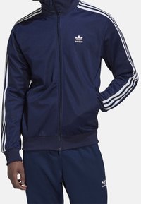 adidas Originals Tröja med dragkedja - dark blue