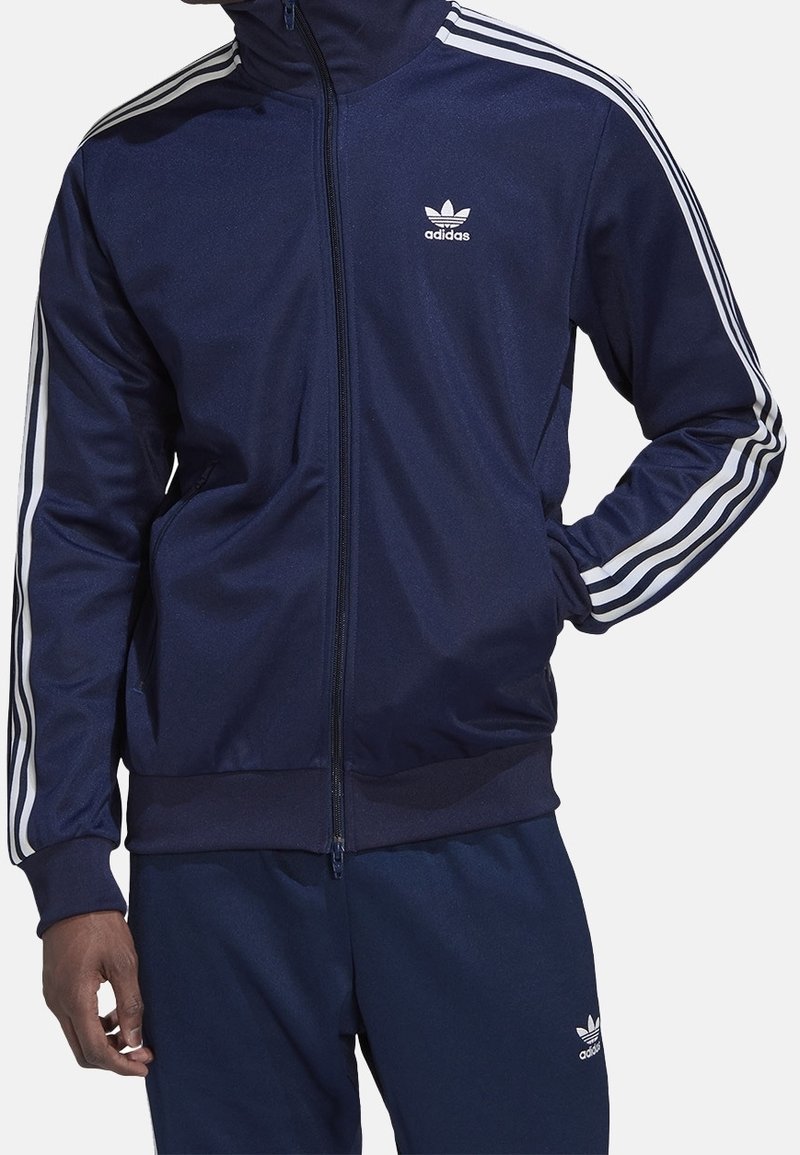 adidas Originals Tröja med dragkedja - dark blue