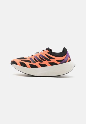 ADIZERO ARUKU - Trainers - core black/active purple/signal coral