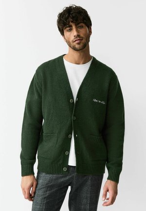 REGULAR FIT - EMBROIDERED CHEST MOTIF  - Vest - green