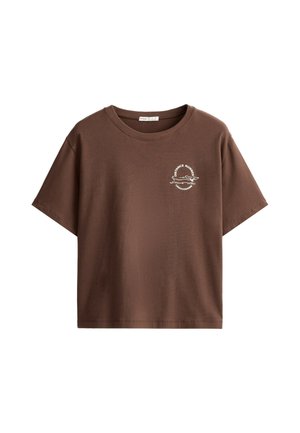 OYSHO, T-shirt imprimé - cocoa
