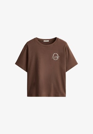 OYSHO, T-shirt imprimé - cocoa