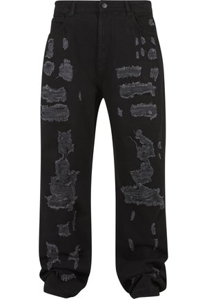 2Y Studios FIRIO DESTROYED STRAIGHT  - Blugi loose fit - black