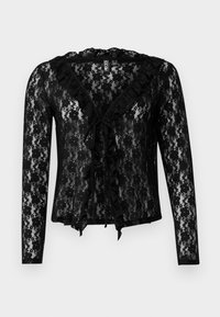 Pieces PCWILLIE V-NECK  - Long sleeved top - black