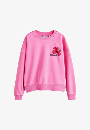 Next, REGULAR FIT - WASHED LOOK COCA-COLA SUMMER SWEATSHIRT - Sweatshirt - pink