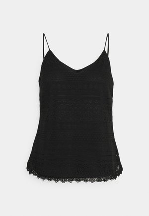 Vero Moda Petite VMHONEY LACE SINGLET - Topp - black