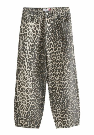 Next TALL FIT - BARREL - Jeans Relaxed Fit - leopard print