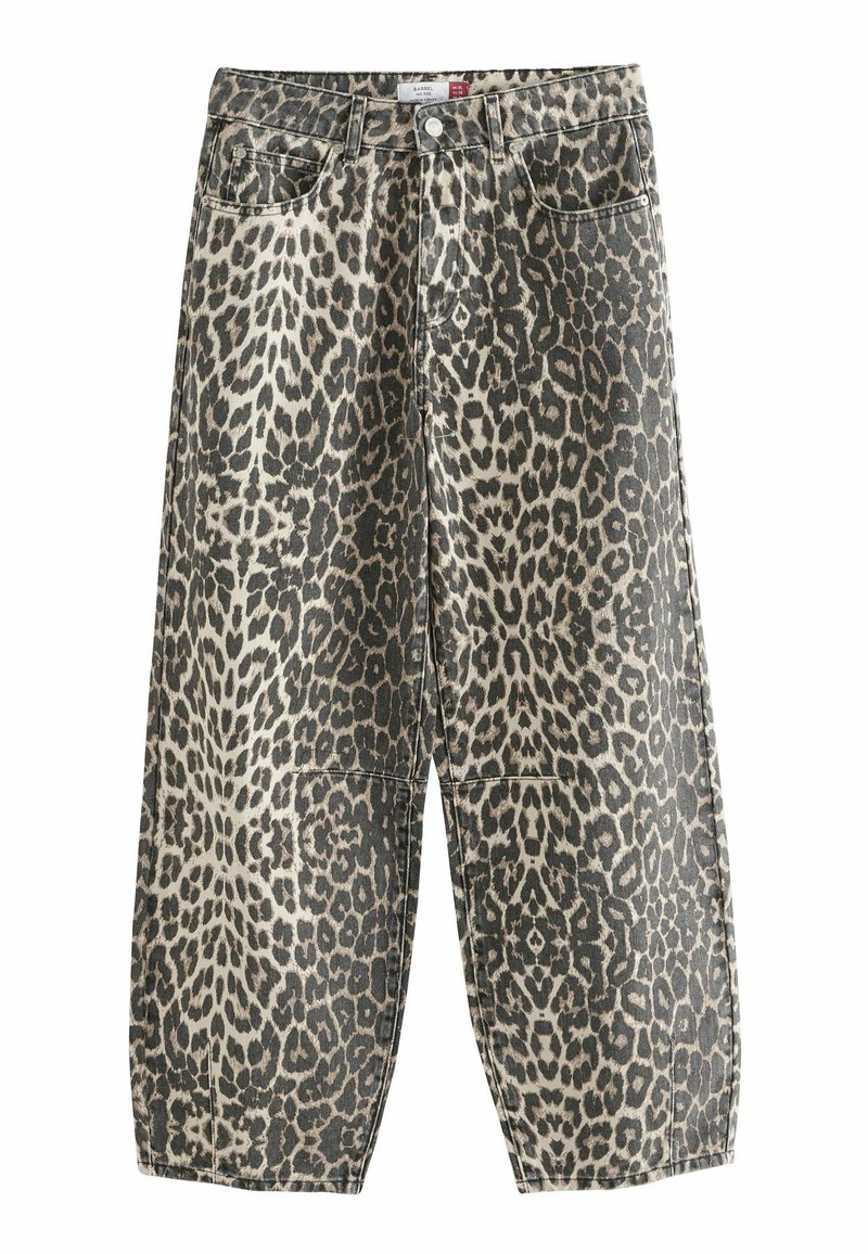 Next TALL FIT - BARREL - Jean boyfriend - leopard print