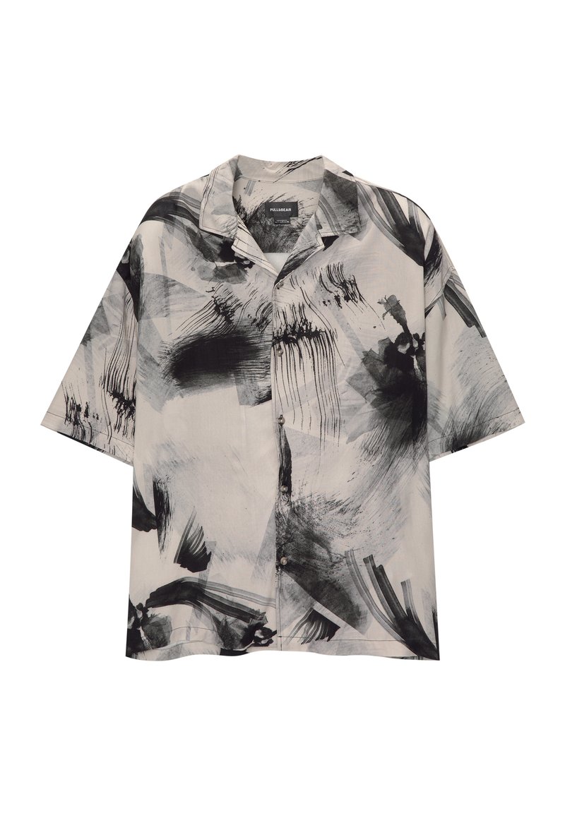 PULL&BEAR Overhemd zwart