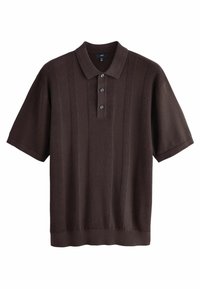 Next - VERTICAL TEXTURE - REGULAR FIT - Polo - brown Image miniature 1