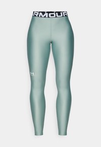 HEATGEAR - Leggings - silica green/white