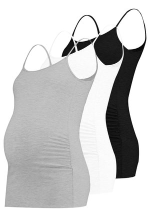 3 PACK - Toppe - black/greymel/white
