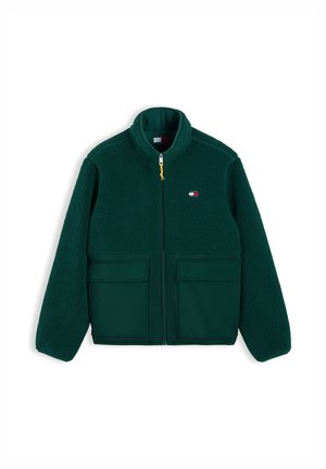 Tommy Jeans, TJM ESSENTIAL MIX TEDDY JACKET - Forro polar - velvet green