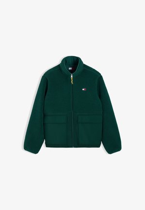 Tommy Jeans, TJM ESSENTIAL MIX TEDDY JACKET - Forro polar - velvet green